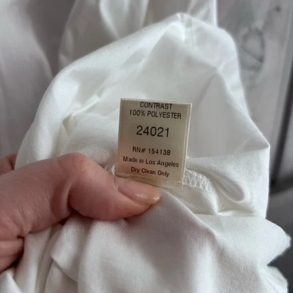 STAUD White Swell Dress Midi bustier corset Dress flowy cotton blend M - Picture 10 of 13